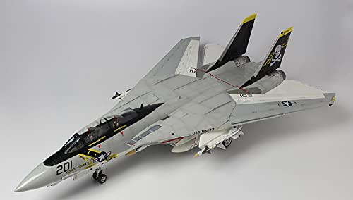 Platz/Italeri 1/48 Scale Aircraft Series U.S. Navy F-14A Tomcat Jolly Rogers (1970s VF-1, VF-2, VF-84) Plastic Model Kit TPA-01