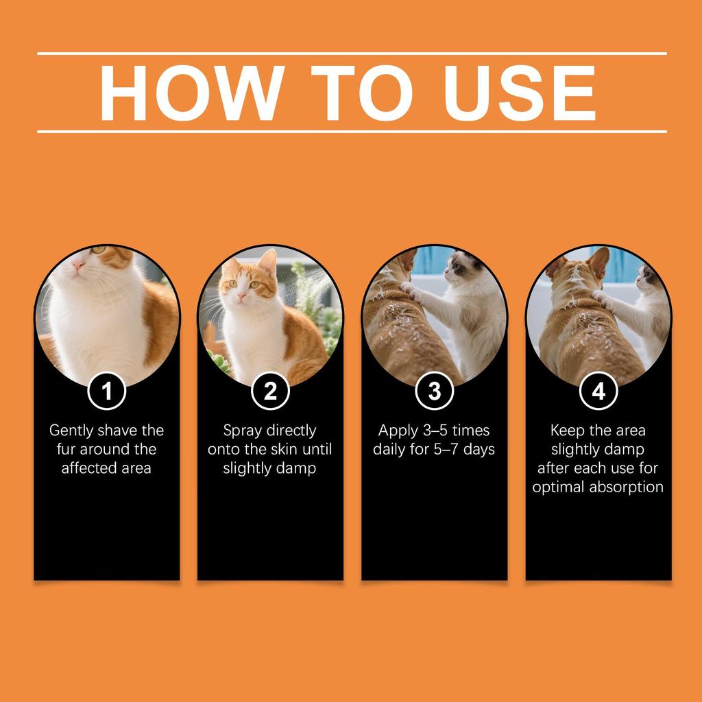 EelJoy pet skin care spray general gentle topical spray for cats and dogs, daily gentle care products for the surface skin of home pets 100g