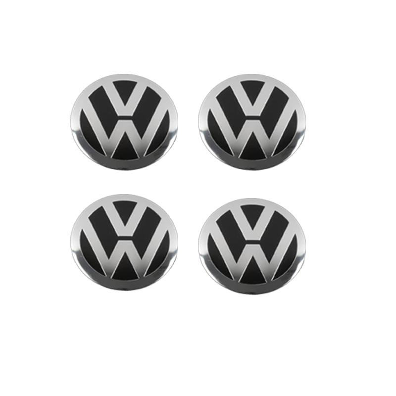 KUDFZ1 Car Wheel Center Hub Cap Stickers Accessories  For VW Golf Amarok T5 Phaeton Teramont ID3 Tiguan T-Cross Passat Magotan Arteon