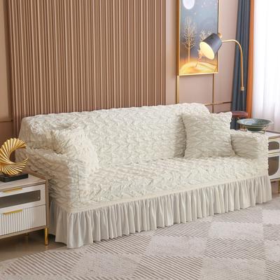 EIFLOY Stretch Couch Cover 3 Seater Non Slip Soft Seersucker Skirted Sofa Slipcover Chair Furniture Protector Anti Cat Scratch