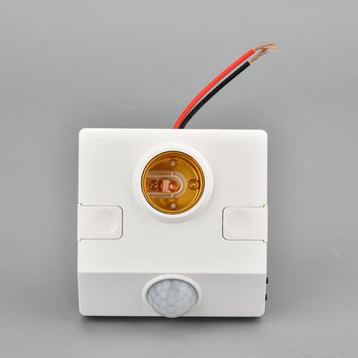 1PC Douille de Lampe E27 avec Détecteur de Mouvement PIR AC180-265V Capteur Infrarouge Interrupteur Automatique pour Ampoule Douille de Lampe à Induction pour Corps Humain