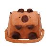 High-value Backpack, New Diagonal Span Plush Bag, Cartoon Zipper, Cute Multi-functional Crossbody Backpack.