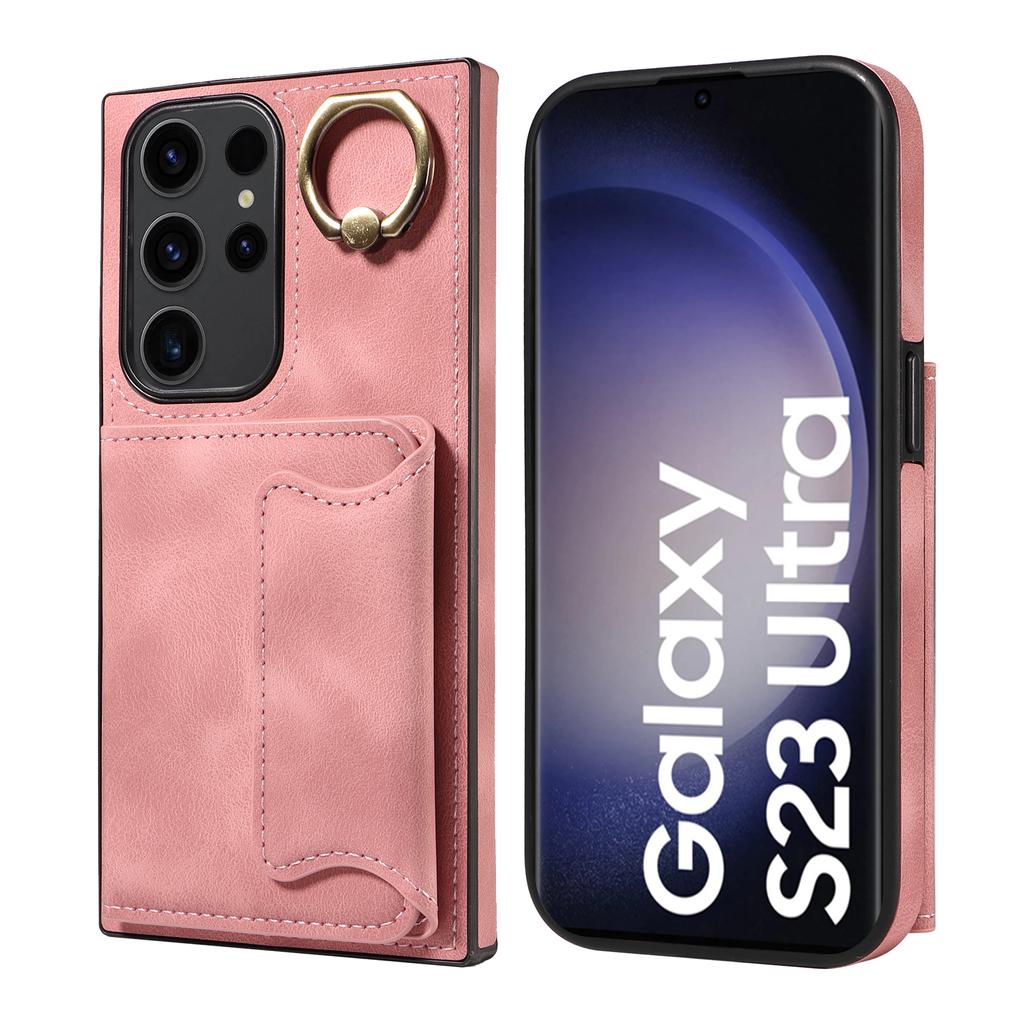 For Samsung Galaxy S23 Series.for Samsung Galaxy S23, S23+, S23 Ultra, S23 FE Ring Bracket Card Holder Slots Cover Phone Case