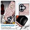 For iPhone 17 Case RFID Blocking Card Bag Leather + TPU Crossbody Phone Cover with Ring Kickstand
