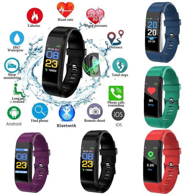 Innovative 115plus Color Screen Smart Bracelet With Water Resistance And Heart Rate Monitoring