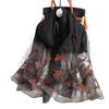 Seide Wolle Schal Schals Wickeltücher Bufanda Floral Pashmina Stickerei Schals Foulard Hijab Sommer Uni Damen Haarbandana