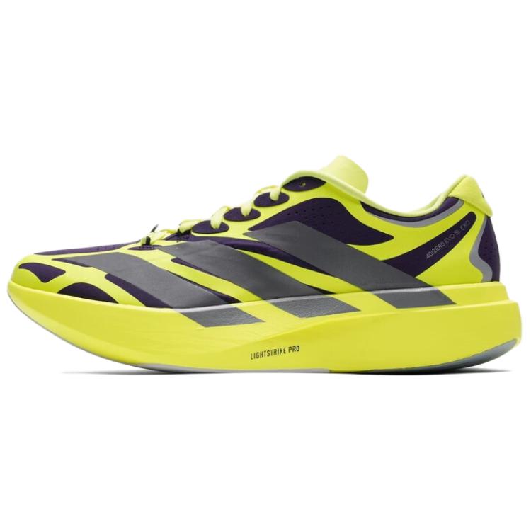 

adidas Adizero EVO SL EXO Aurora Plum Iron Metallic Men Sneakers Yellow Solar-Yellow KI4772 40⅔