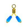 50Pcs Fishing Quick Hook Splitter Fishing Line Stop Portable Silicone Fork Sub Line Clamp Fishing Tackle Connector