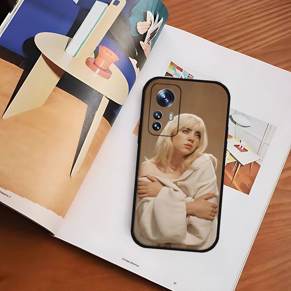 American Classic Female Singer Slim Black Shockproof Phone Case: Snug Fit For Xiaomi 12,11,12S Ultra & Redmi Note 11,10T,9,9A,8P