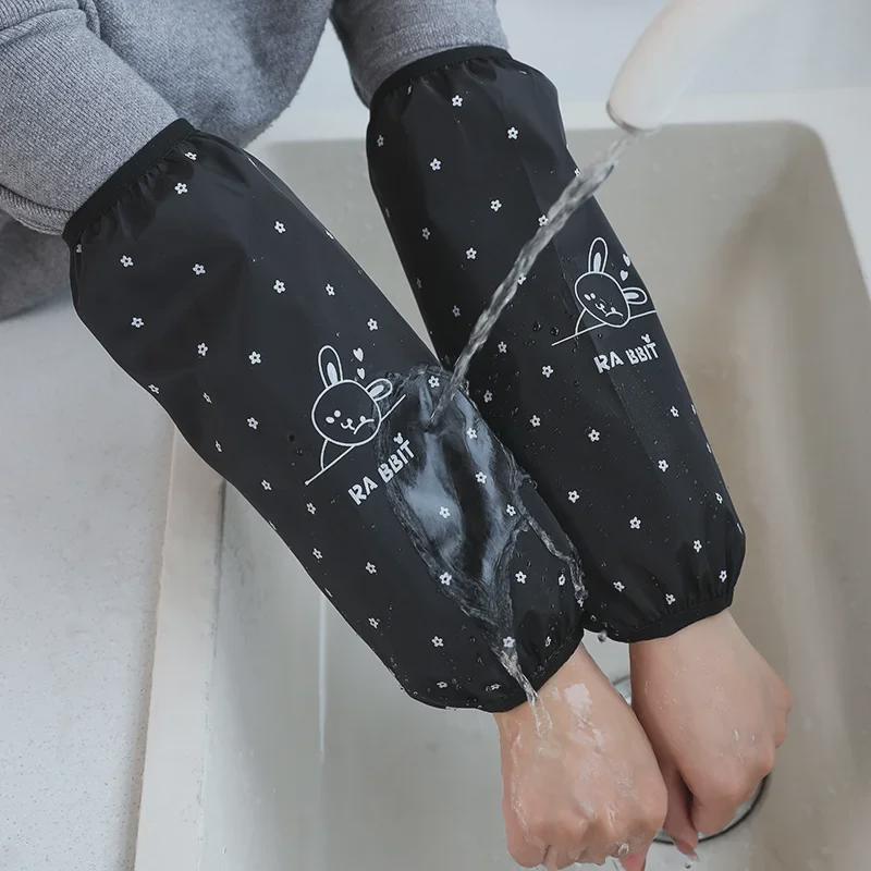 Modische, wasserdichte, ölabweisende Cartoon-Ärmel für Männer und Frauen – schmutzabweisend für den Einsatz in der Küche