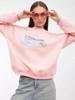 2024 Autumn/Winter Cute & Fun Print Loose Plus Velvet Thick Sweatshirt