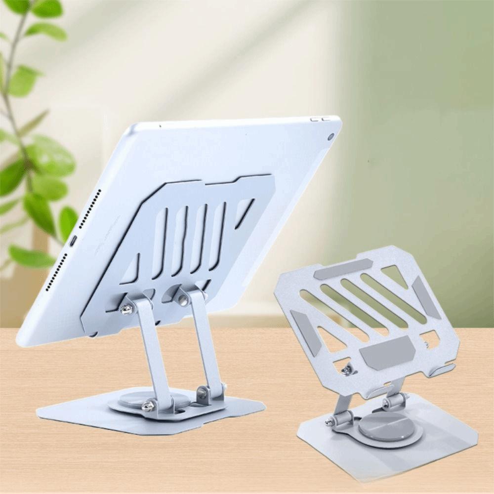 360° Rotating Laptop Stand Adjustment Desktop Holder Portable Metal Tablet Stand Video Viewing