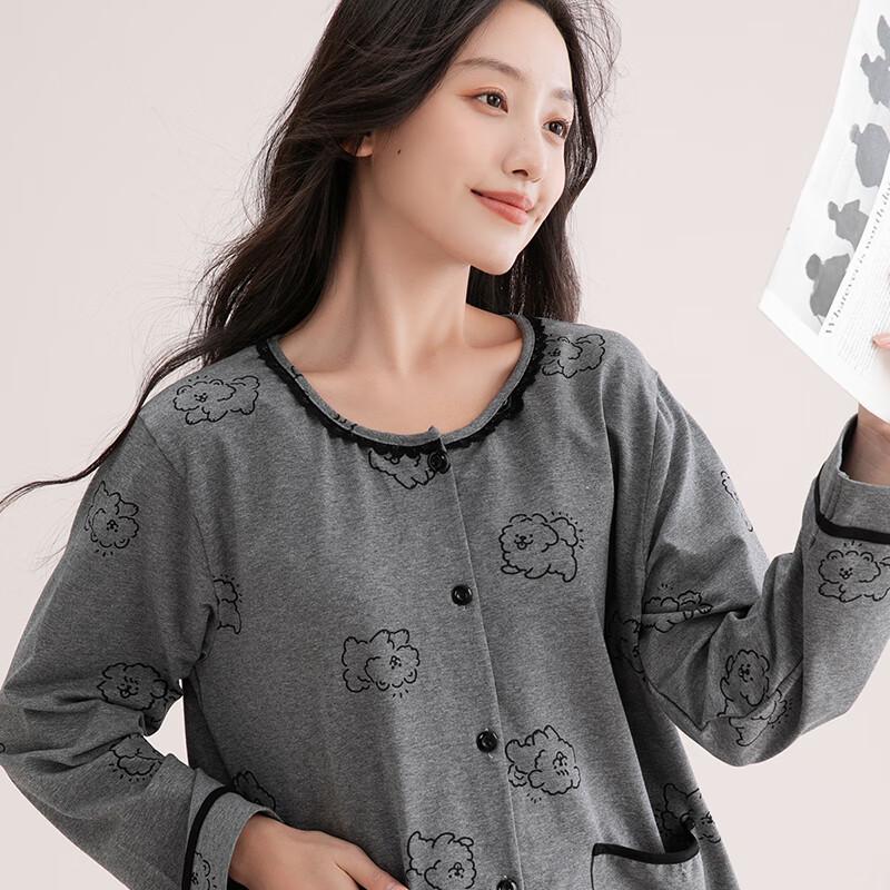 Fenteng Women's 100% Cotton Long Sleeve Pajama Set