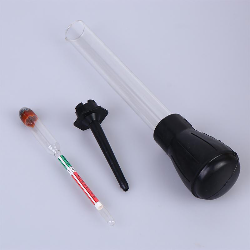 Battery Hydrometer Lightweight Electric Density Meter 1.10-1.30 Range Portable Tool for Solar Power System Battery Test
