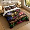 Decorative Artwork Theme Personalized 3Pcs Bedding Set Custom Text & Name 1 Sheet 2 Pillowcases Household Bedding 1pc