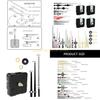 4Pcs Quiet Quartzs Clock Movement Mechanism with 10 Different Pairs Hands Set for Craft Wall Clock Shaft Length 18/20mm Top Sale