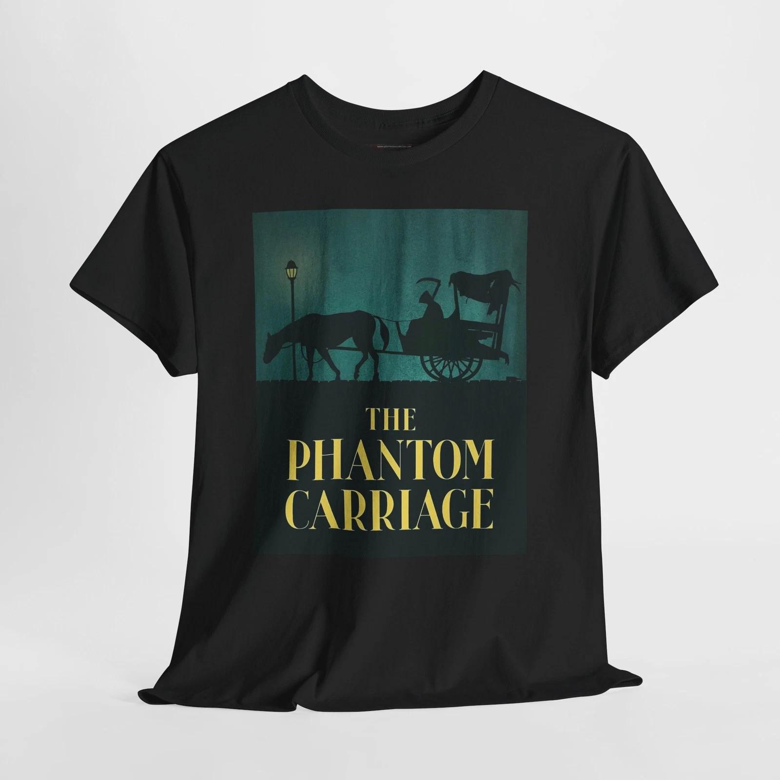 The Phantom Carriage 1921 Retro Movie Poster Horror Unisex Graphic T-Shirt 2XL