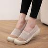 Shoes Women's Summer New Versatile Casual Fly-woven Mesh Breathable Thick Sole Soft Sole Not Tired Feet Pedal Mother Shoes