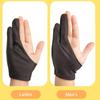 Painting Anti-fouling Gloves Dainayw Black Two-finger Anti-abrasion Professional for Artist Sketch Color Powder Flat Drawing