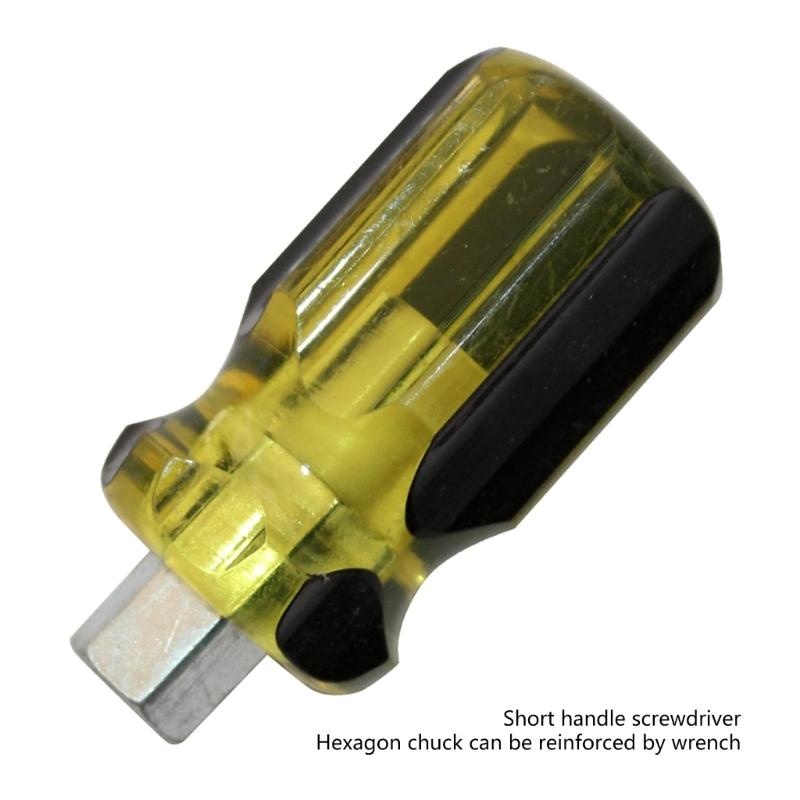 Screwdriver Interchangeable Short Slotted Cross Screwdriver Impact Double Head PH2 70mm Bit Nutdrivers Hand Tools