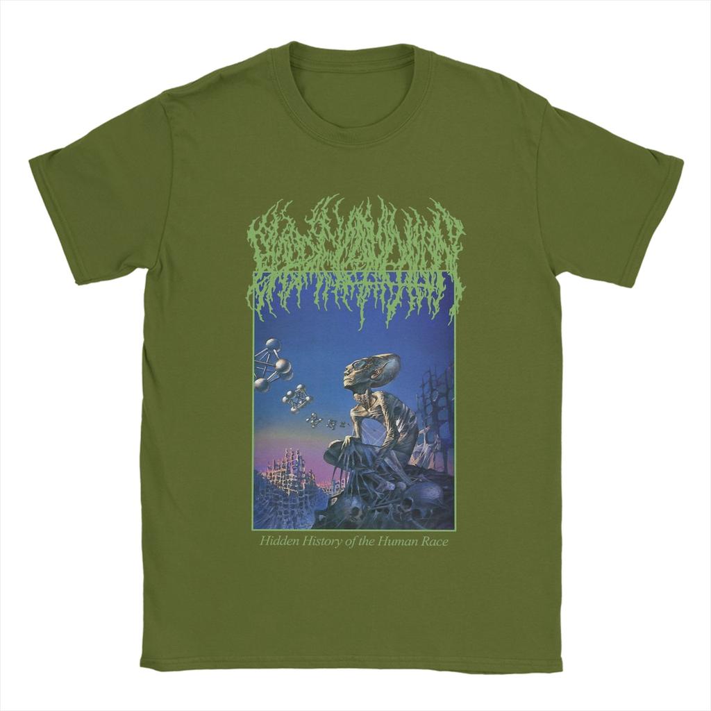 Blood Incantation Hidden Cotton TShirt For Unisex Summer Vintage TShirts Crewneck Novelty Tee Shirt Big Size Casual Clothes