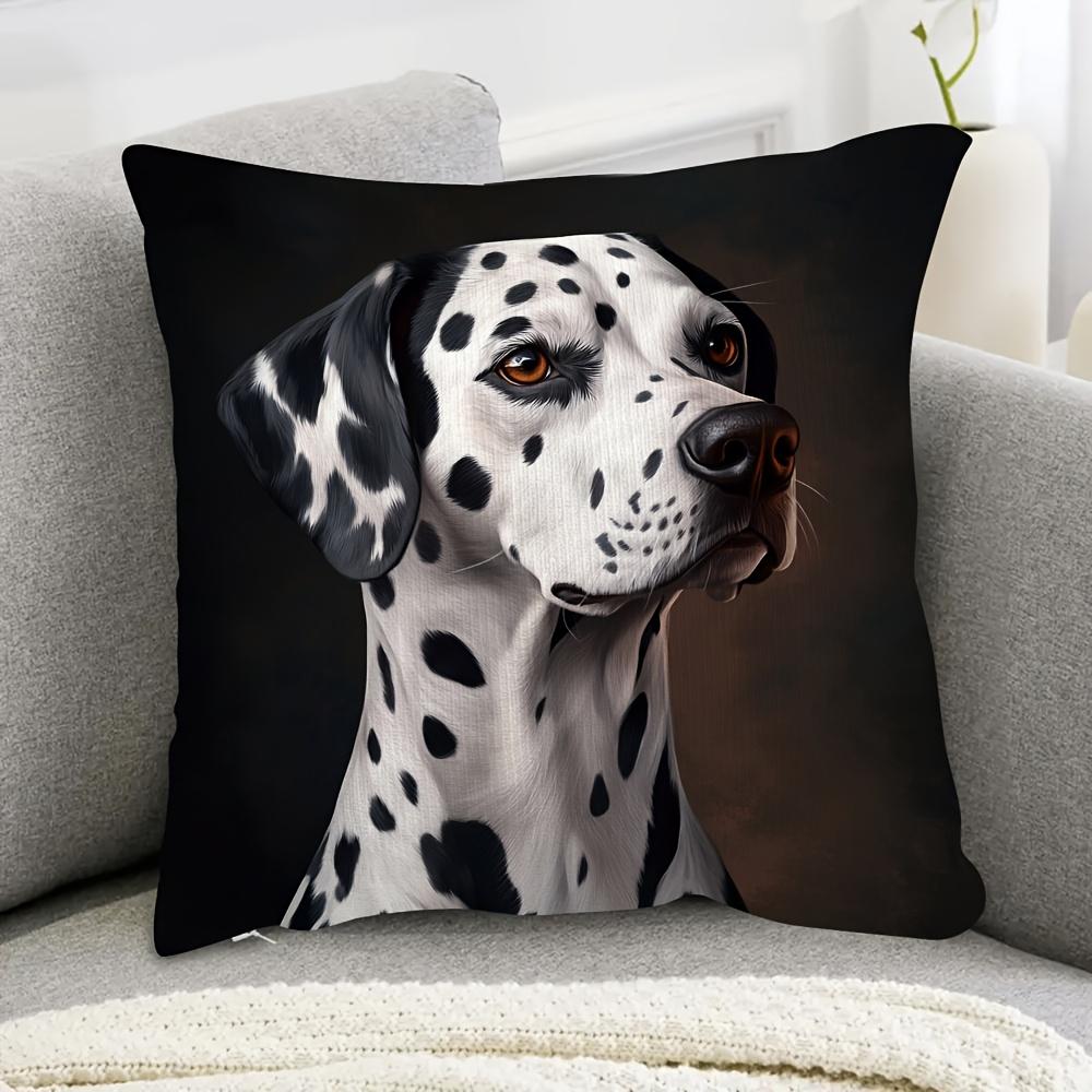 

pcs Short Plush Dalmatian Pillow Cover x Inch Double Sided Print Cushion Case Home Decor 40cmx40cm