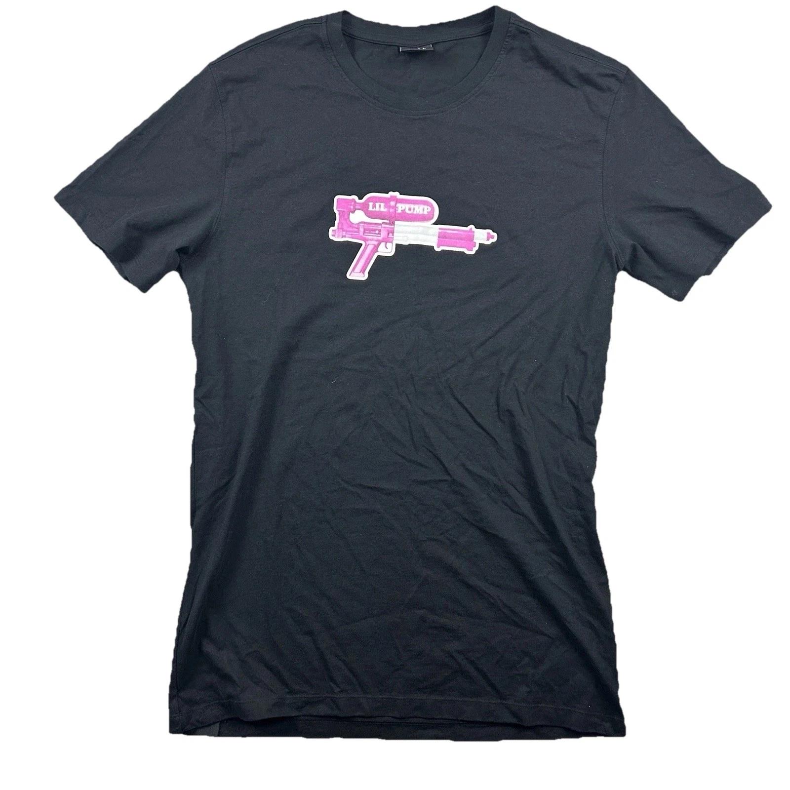 

Goat Crew Lil Pump Water Gun T-Shirt Black Cotton Mens Large L Streetwear M