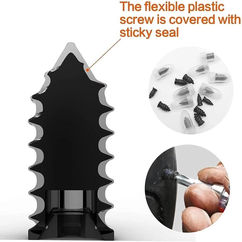 Universal Vacuum Tyre Repair Nail Kit Anti-Corrosion Rubber Nails Puncture Fix Set for Motorcycle Car Farm Vehicle Use