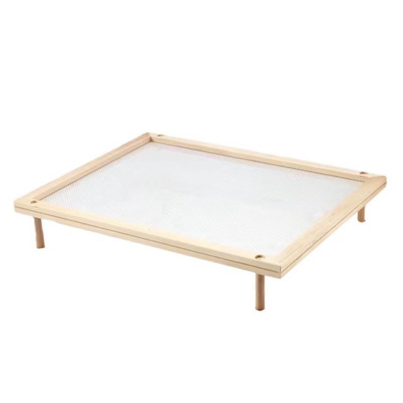 

Деревянная сушилка для пасты и трав, 1/2-уровневая подставка для сушки продуктов, многоцелевая штабелируемая стойка для хранения продуктов, кухонный органайзер, принадлежности