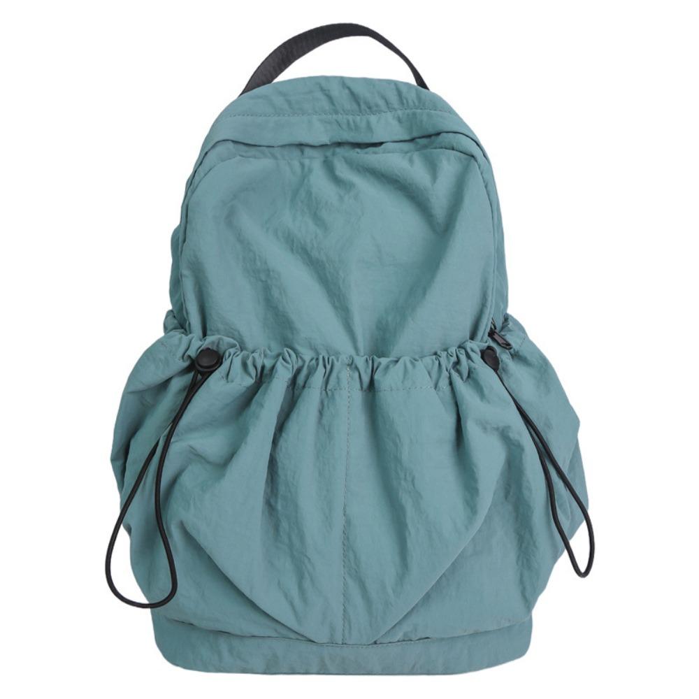 Small Pack Sport Nylon Backpack Korean Style Casual Backpack Solid Color Shoulder Bag  Gift