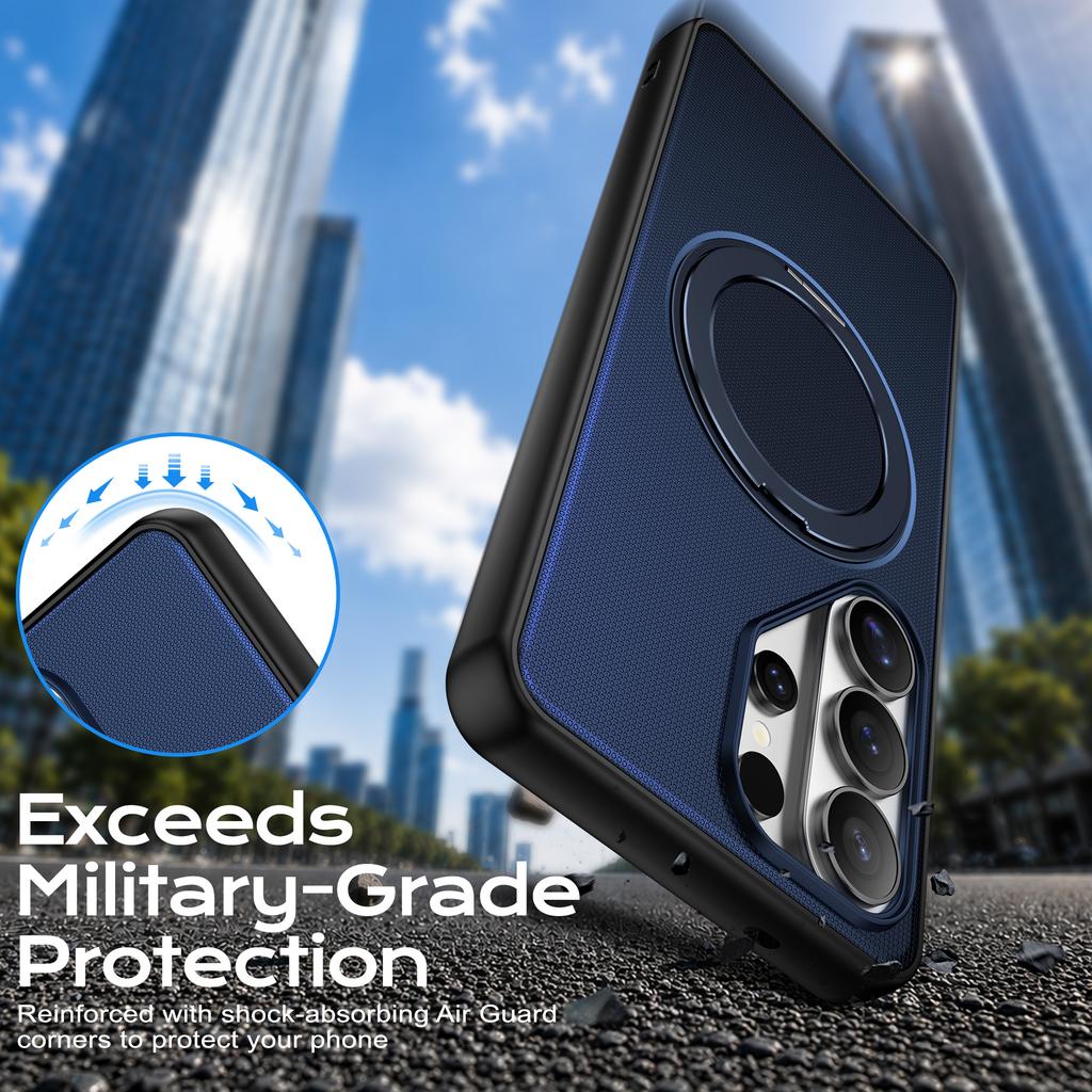 360° Magnetic Holder For Magsafe Case For Samsung Galaxy S26 S25 S24 Ultra Plus A27 A57 A37 A17 A07 A56 A36 A26 A16 Cover Funda