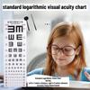 Standard Logarithmic Vision Chart Vision Test Thickened Double E Font Adult Child Version Logarithmic Vision Test Kit One Set
