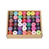 Windman Sewing Thread Set, No. 60, 42 Colors, 1000 Yards/Roll, Kingspan Spun Thread, For Plain Fabrics, Sewing Thread, Polyester, Suitable for Hand