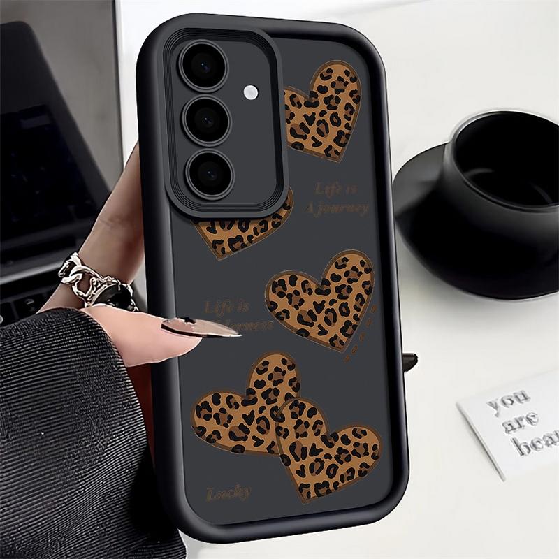 Print Hearts Bow Phone Case For Samsung Galaxy S25 Edge S24 FE S23 S22 Ultra Plus A17 A56 A36 A16 A15 A55 A54 A53 5G Soft Phone Cover