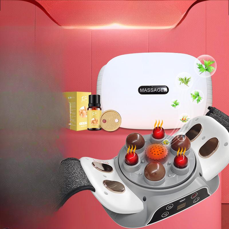 Magnet Kneading Tummy Instrument, Stone Electric Tummy Heating Massage Belt, Multi-function Charging, Waist and Abdomen MassagingTool
