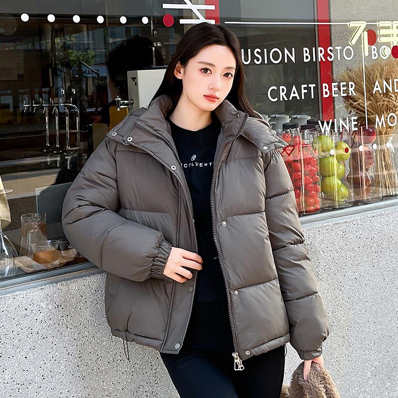 Women's 2026 New Winter Hooded Padded Jacket - Thick Down Cotton Coat for Students