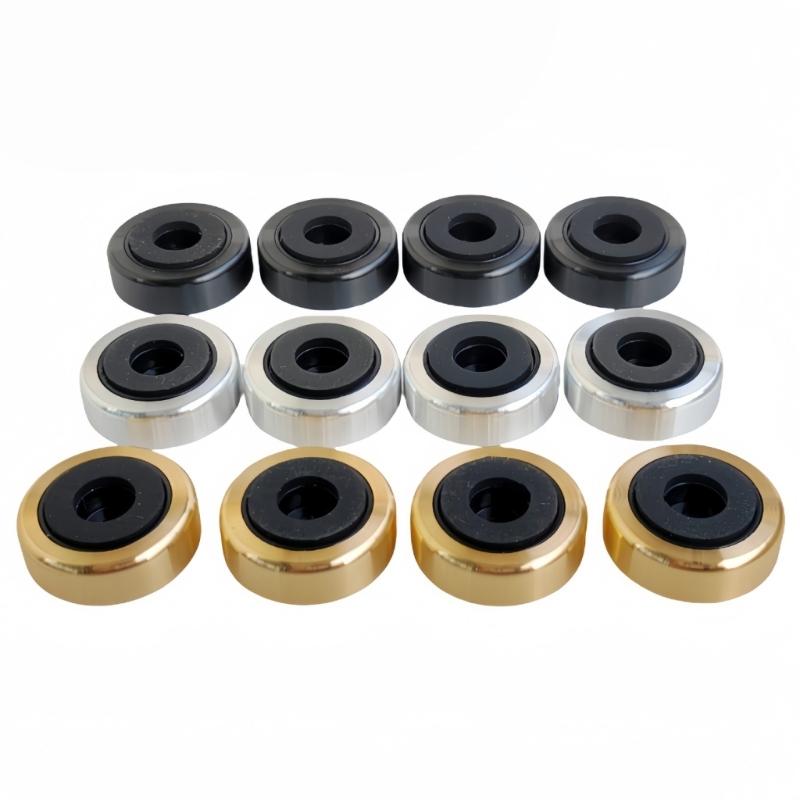 4Pcs Speaker Isolation Feet Turntable Isolation Pad for Reduce Vibration & Resonance Floor Protector Speaker Spikes Stand