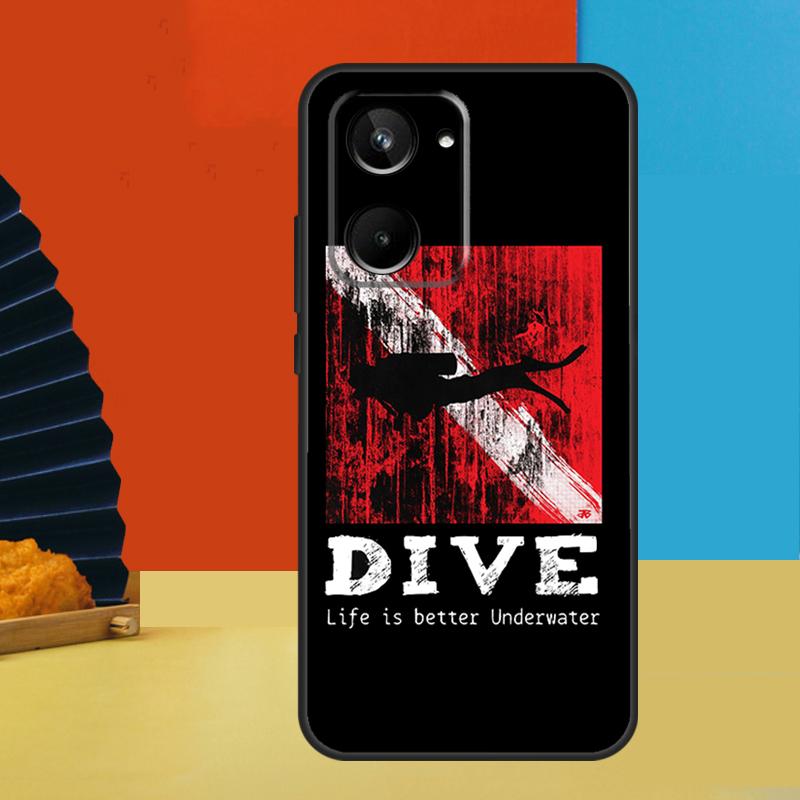 Dive Scuba Divers Diving For Realme 15 10 11 12 13 14 Pro Plus C67 C65 C63 C61 C35 C55 C53 C51 C71 C75 GT7 Pro Case