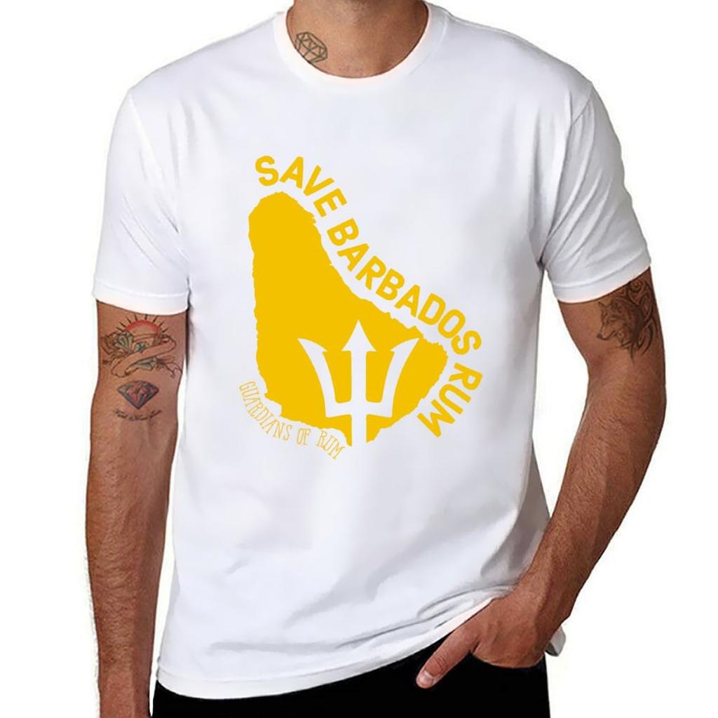 Save Rum Barbados Tshirt Big And Tall Crew Neck Tee