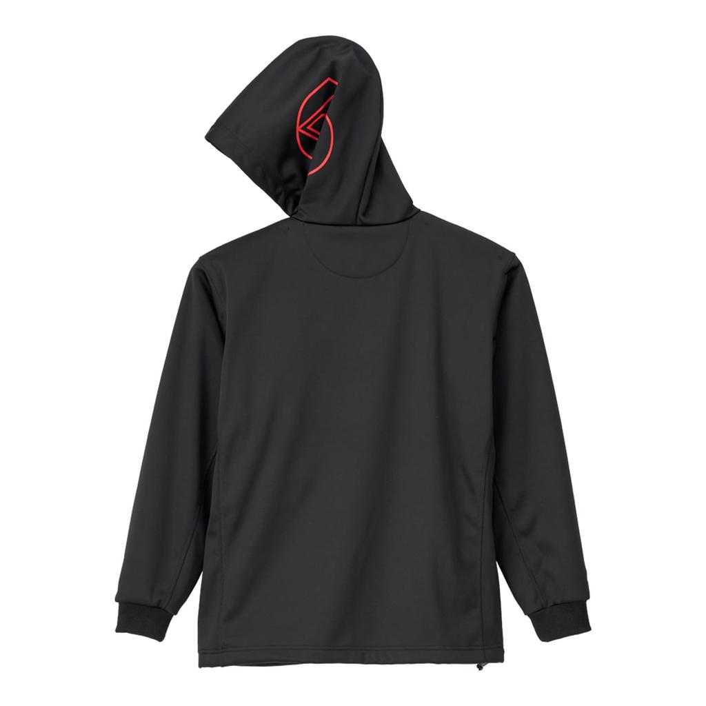 Sunline Fishing Tackle Fleece Black x SUN Size M Full-Zip Hoodie, LINE, Red,
