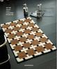 Vintage Style Ultra-Soft Non-Slip Bathroom Mat - Machine Washable Rug for Toilet, Bedroom, or Entrance.