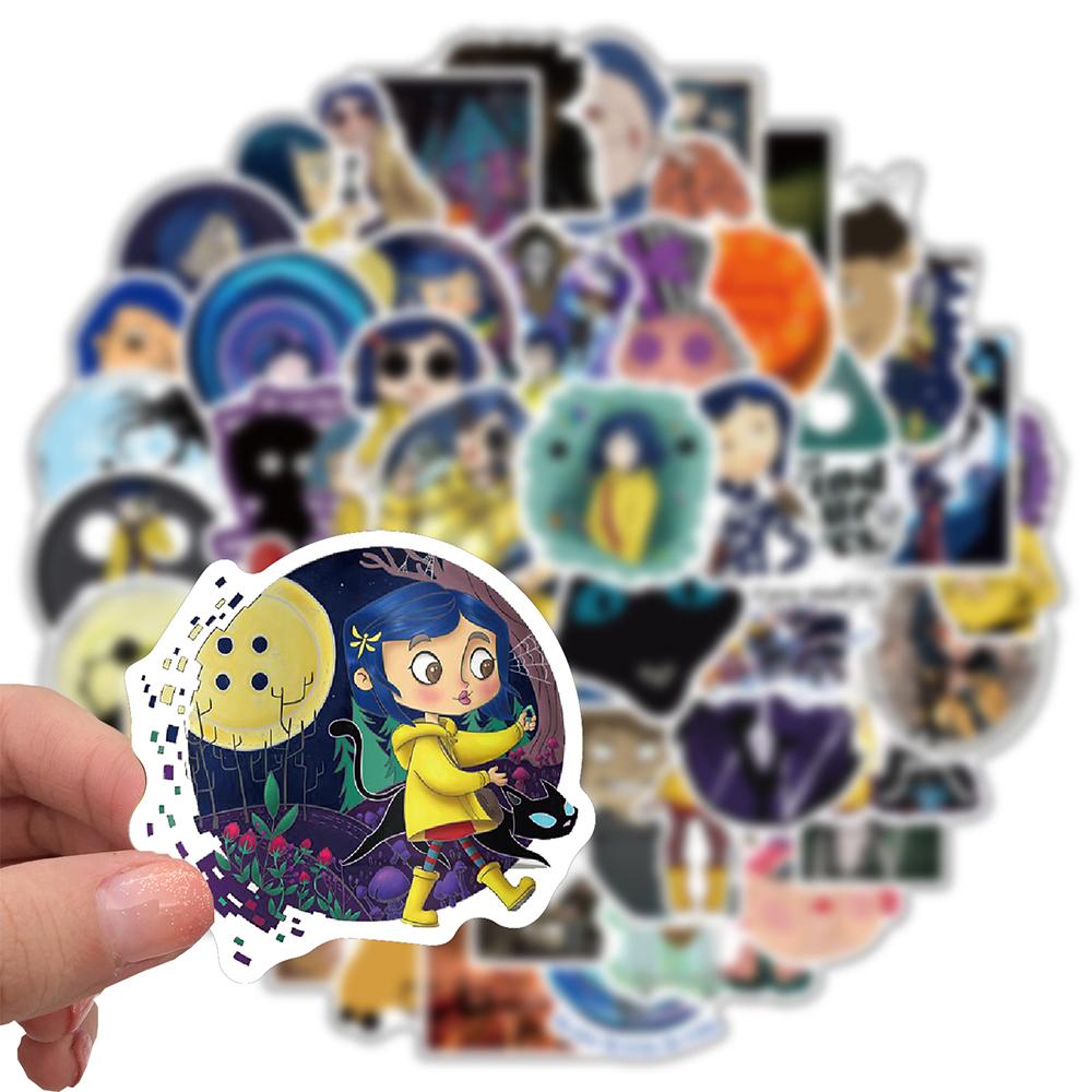 25/50 Pcs Animated Movie Coraline & The Secret Door Stickers Personalized Decoration Luggage Waterproof Classic Toy Stickers 25/50 Pcs Animated Movie Coraline & The Secret Door Stickers Personalized Decoration Luggage Waterproof Classic Toy Stickers