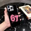 Custodia S-Six SS S-Seven 67 Per iPhone 17,16,15,14,13,12,11 Plus,Pro Max,XS,Colorata Argento Nero Cover