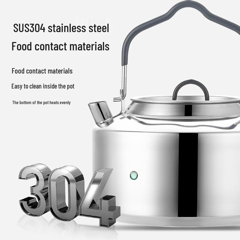 316 Stainless Steel Outdoor Camping Kettle for Tea Making
