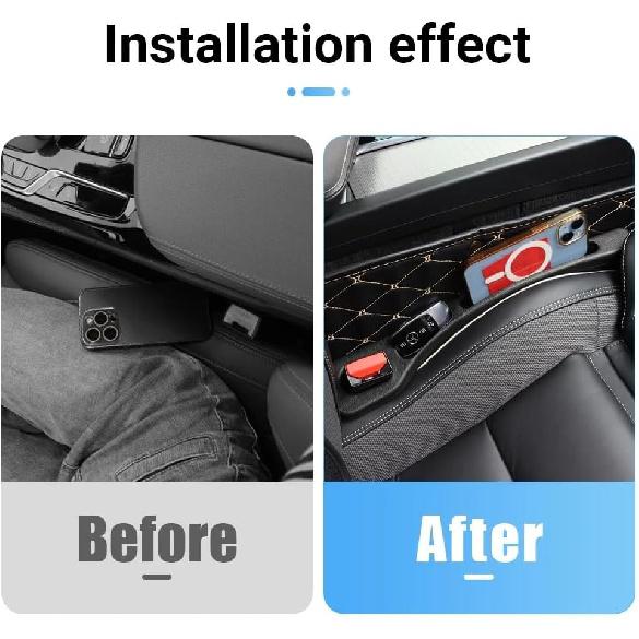 Compatible for Nissan Qashqai J10 J11 J12 Xtrail T30 T32 Patrol Y61 Y62 Juke Leaf ZE0 Serena Versa Xterra Sentra Car Seat Sealing Strips(Black 2PCS)