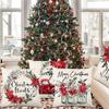 Christmas Pillowcases  Christmas Combination Sets Linen Print Home Holiday Pillowcases