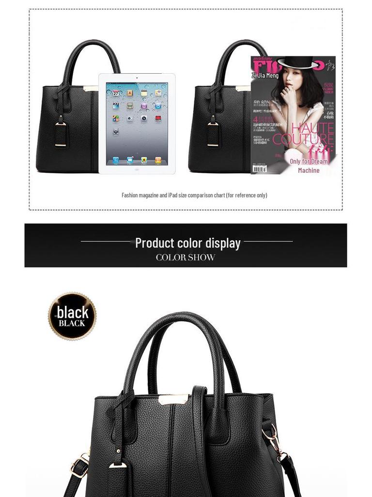 Damen Mode Handtasche mit Litschi-Muster - Europäischer & Amerikanischer Stil Umhängetasche/Schultertasche 2025