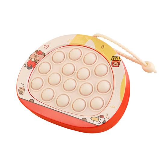 

Push Bubble Game Console Keychain Pendant Stress Relief Mini Bubble Popping Game Machine Portable Bubble Squeeze Sensory Fidget Toy красный