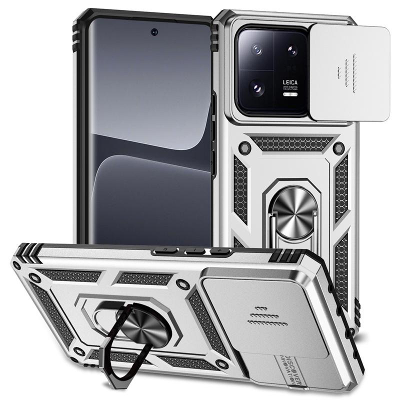 Funda For Xiaomi 13 5G Case Armor Slide Lens Protect Magnetic Ring Stand Case For Xiomi Mi 13 Pro Xiaomi13 13Pro Mi13 Back Cover