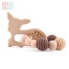 Bite Bites 1Pc Wooden Aniaml Cartoon Baby Bracelet Rattles Wood Teether Toys Bpa Free Wooden Blank Rodent Children'S Goods Toys